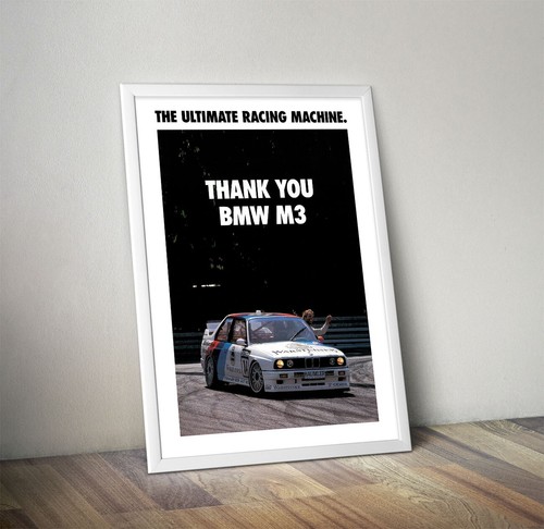 Poster bmw e30 - m3, oldtimer