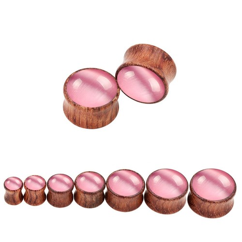 Holz plug natur - 2x, flesh