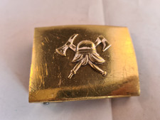 antikes Feuerwehr Koppelschloss aus Messing Kaiserzeit