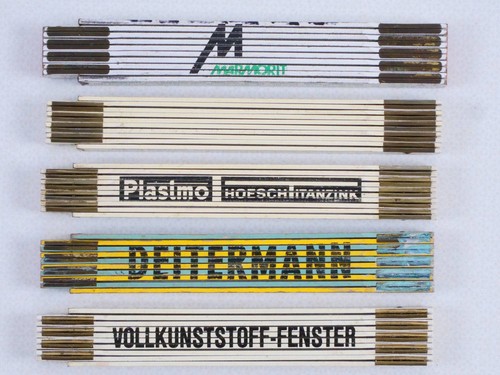 Sammlung zollstock - sammlung, 5x