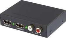 SpeaKa Professional 2 Port Audio Extraktor HDMI - HDMI, Cinch, Toslink Konverter