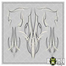 Pinstripe C Aufkleber Set