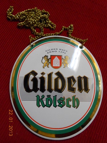 Gilden kölsch zapfhahnschild - gilden,