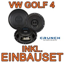 VW GOLF 4 IV CRUNCH LAUTSPRECHER BOXEN-SET 16cm ERSATZBOXEN CarHifi Front-Heck