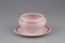 Sauciere mit Teller einteilig Hutschenreuther Porcelaine Rosé Désirée Monique 39
