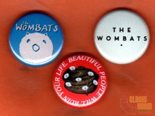 Set of three 1" The Wombats