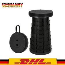 Tragbarer Klappstuhl Höhenverstellbar Hocker Klapphocker Teleskop Schemel Neu DE