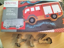 Städter Backform "Feuerwehrauto" + 3 Ausstechformen