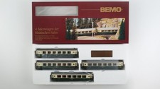 Bemo H0m 7272 134 Personenwagen Set Salonwagen (Ehemals CIWL) grün/creme RhB