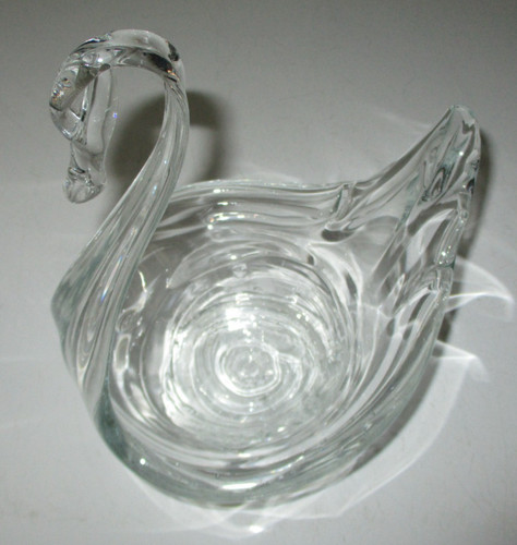 Glasschale schwan mundgeblasen - glasschale,