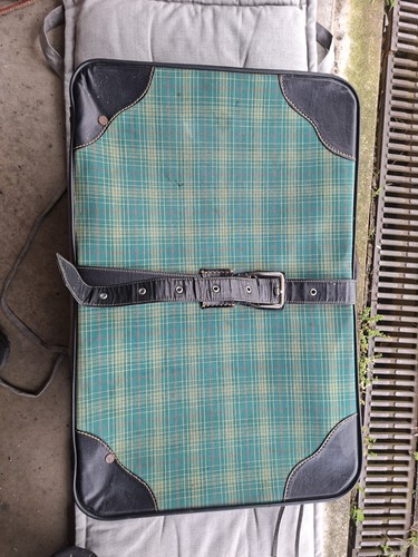 Koffer vintage stiel grün - koffer,