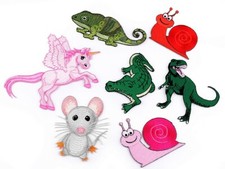 Applikation Aufbügler Tiere