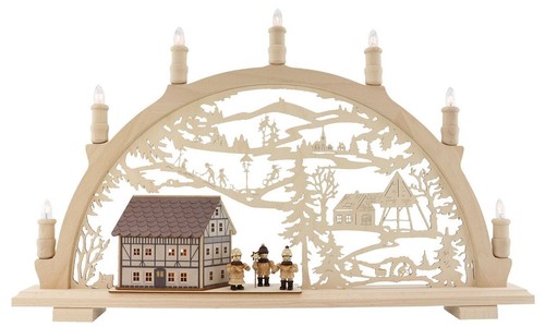 Holz schwibbogen lichterbogen - holz,