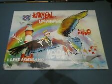 Wandbild Leinwandbild Göktor  I LOVE Friesland Pop Art Bild Kunst - 687