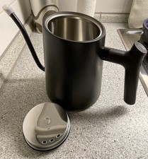 SID Wasserkocher 0,9L Schwanenhals matt schwarz, kaum benutzt, Timer & Warmhalte