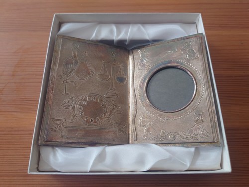 Versilbertes tagebuch made - tagebuch,