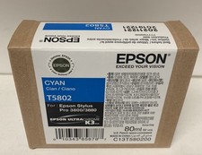 Original Epson T5802  C13T580200 Tintenpatrone Cyan Stylus Pro 3800 3880 #11.21