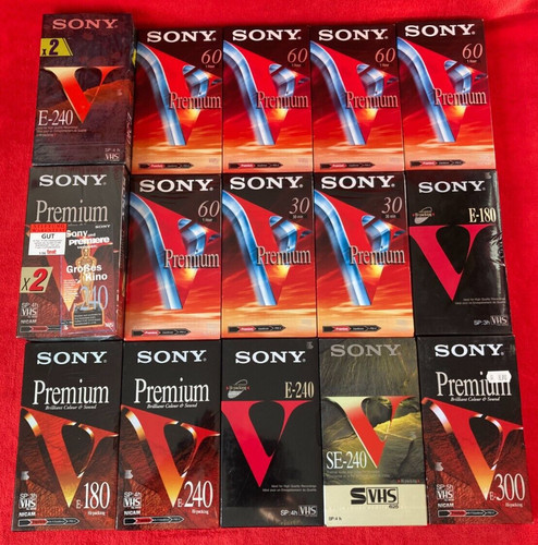 Sony vhs videokassetten - 17,