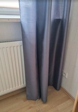 Schals Vorhänge 2 Stück Grau Blickdicht Fenster Vorhang