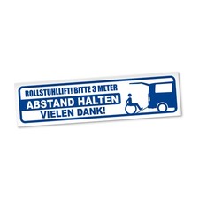 Rollstuhllift Magnetschild