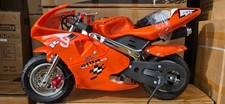 49Cc Mini Midi Moto Pocket Bike | Orange | Kinder Erwachsene Spaß Motorrad | Neu