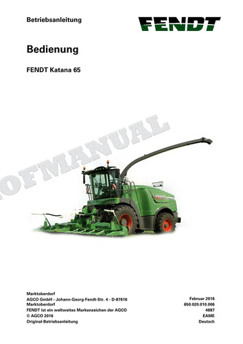Fendt katana feldhacksler - fendt,