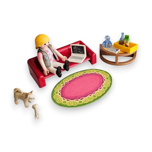 Playmobil wohnzimmer frau sofa - wohnzimmer,