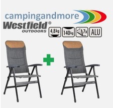 2er Set Westfield Campingstuhl Pioneer Vintage Serie anthr., Stuhl, Wohnwagen