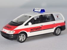 HERPA, VW SHARAN, Feuerwehr  Notarzt Fahrzeug, Einsatzfahrzeug, H0 1:87 selten