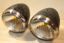 2x Marchal Scheinwerfer Citroen 11CV 15CV, Oldtimer AGREE ABTP391 Chromring