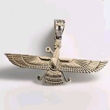 Sterling Silber Faravahar Ahura Mazda Anhänger
