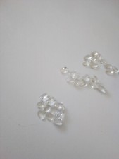 2 stck natural Goshenite oval facet ca. 3,1 x 5,2 mm white Beryll weisser Beryll