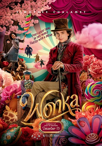 Wonka movie film poster - wonka,
