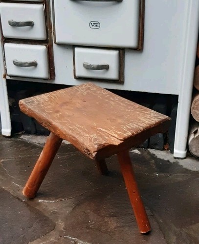 Shabby melkschemel bauernhof - melkschemel,