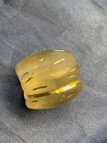 Tuchring trtansparent mit - , gold