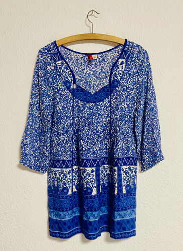 Tunika blau long - blau,