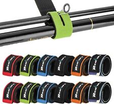 12 Stück Angelrute Gürtel 6 Farben Angelrutenriemen Angel Rutenbänder Elastische