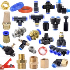 Pneumatik Steckverbinder Steckverschraubung wie IQS PU Schlauch Druckluft 4~16mm