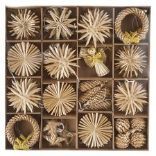 74 Stück Strohsterne 6 cm