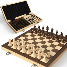38 cm Holz Klapp-Schach- und