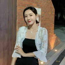 Damen Spitzen Bolero Cape