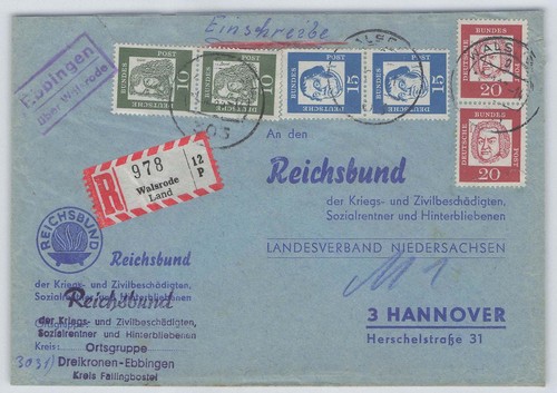 Bund landpoststempel ebbingen - landpoststempel,