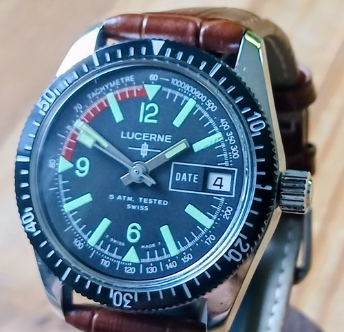 Lucerne swiss vintage diver - lucerne,