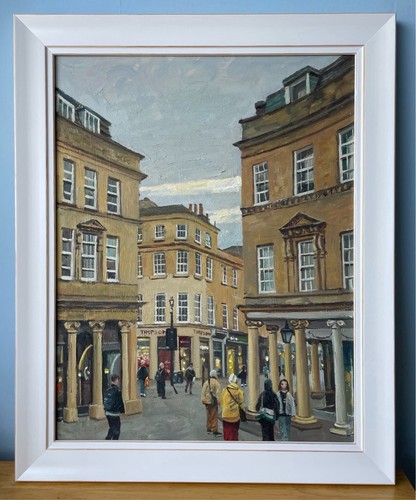 Badestallstraße ölgemälde - badestallstraße,,