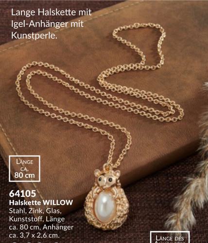 Avon halskette willow igel - avon,