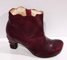 Tiggers Damen Stiefeletten 39 Bordeaux Echtleder
