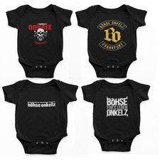 🖤 Böhse Onkelz frankfurt Band Rock baumwolle Babystrampler baby NB - 24 M