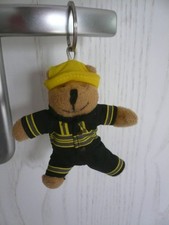 Sammeln Schlüsselanhänger Spielzeug Plüschfigur Teddy Teddybär als Feuerwehrmann