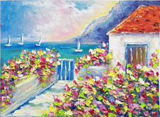 Italy Lake Landscape Coast