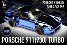 PORSCHE 911 Turbo (930)  - Chrome Blue - MASTER 1:64